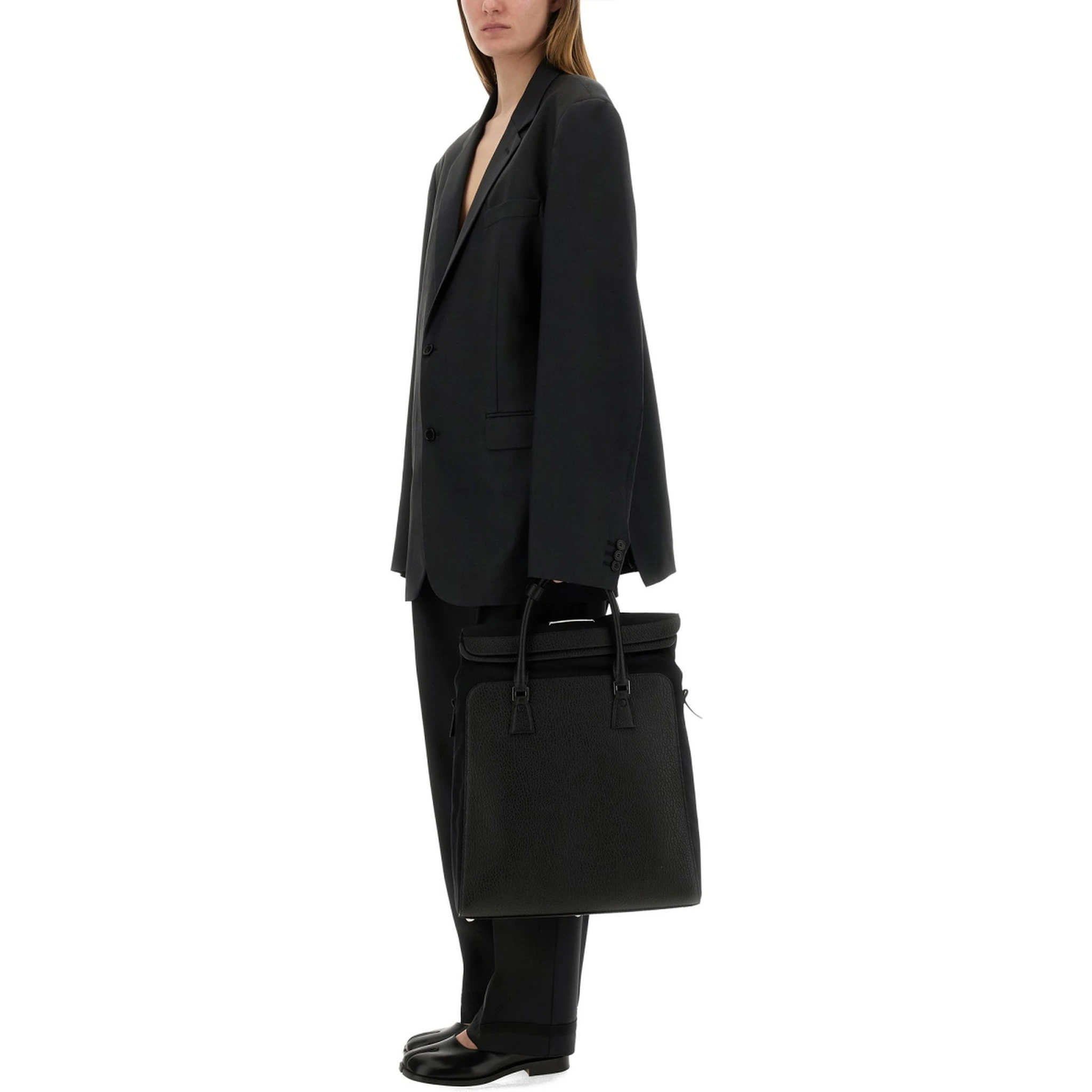 WOOL AND MOHAIR PANTS