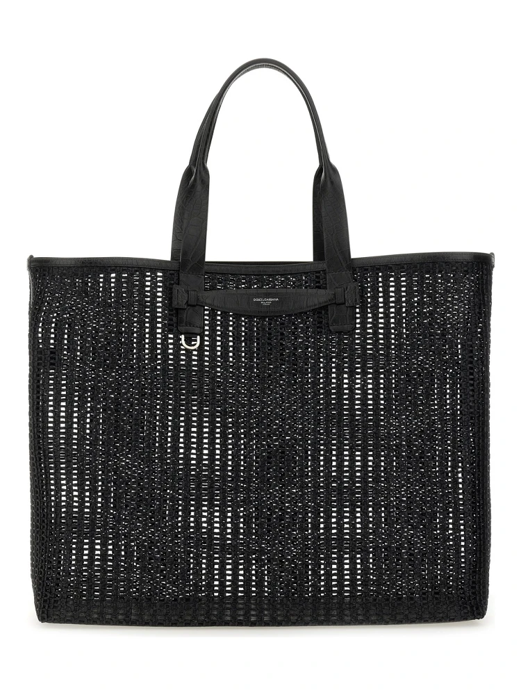 WOVEN MESH SHOPPING BAG