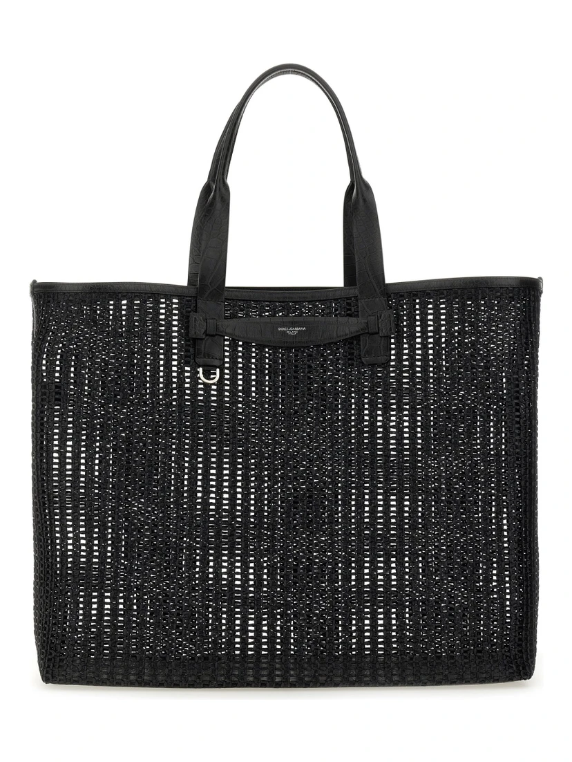 WOVEN MESH SHOPPING BAG