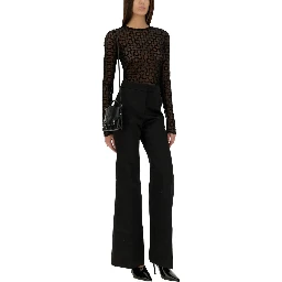 MONOGRAM TULLE BODYSUIT