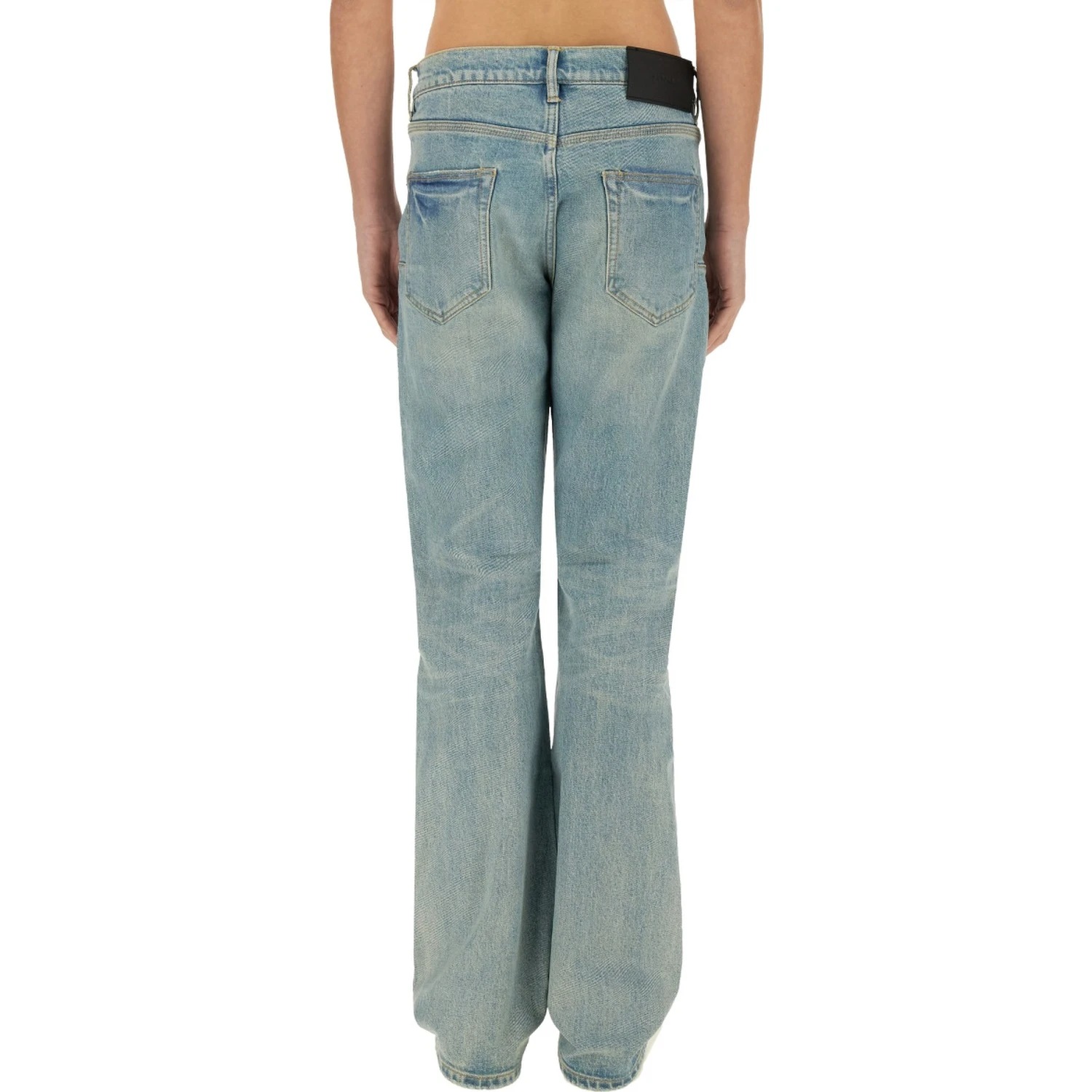 "COATED FLARE" JEANS