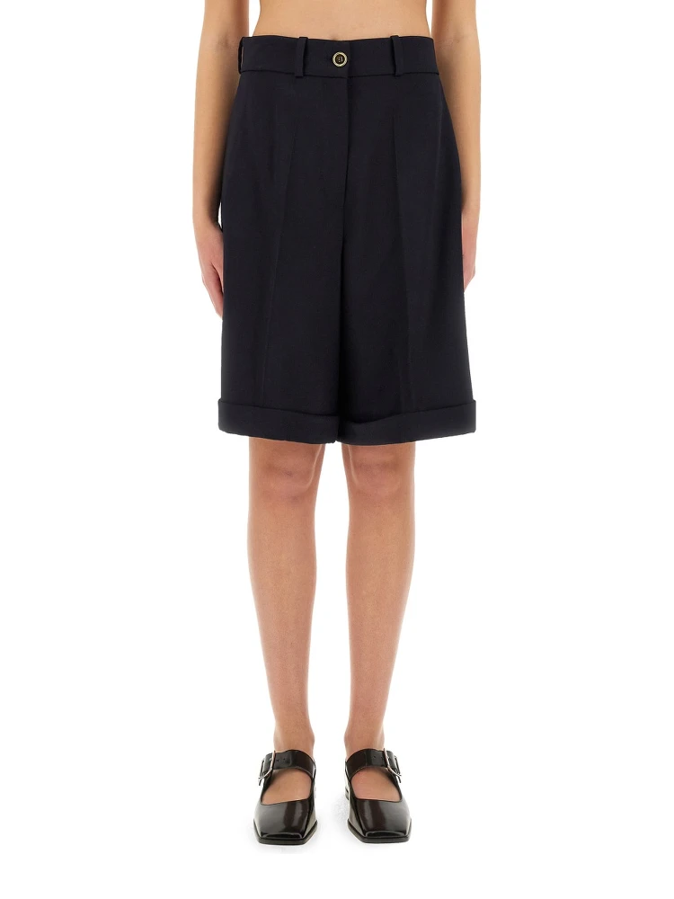 WOOL BERMUDA SHORTS