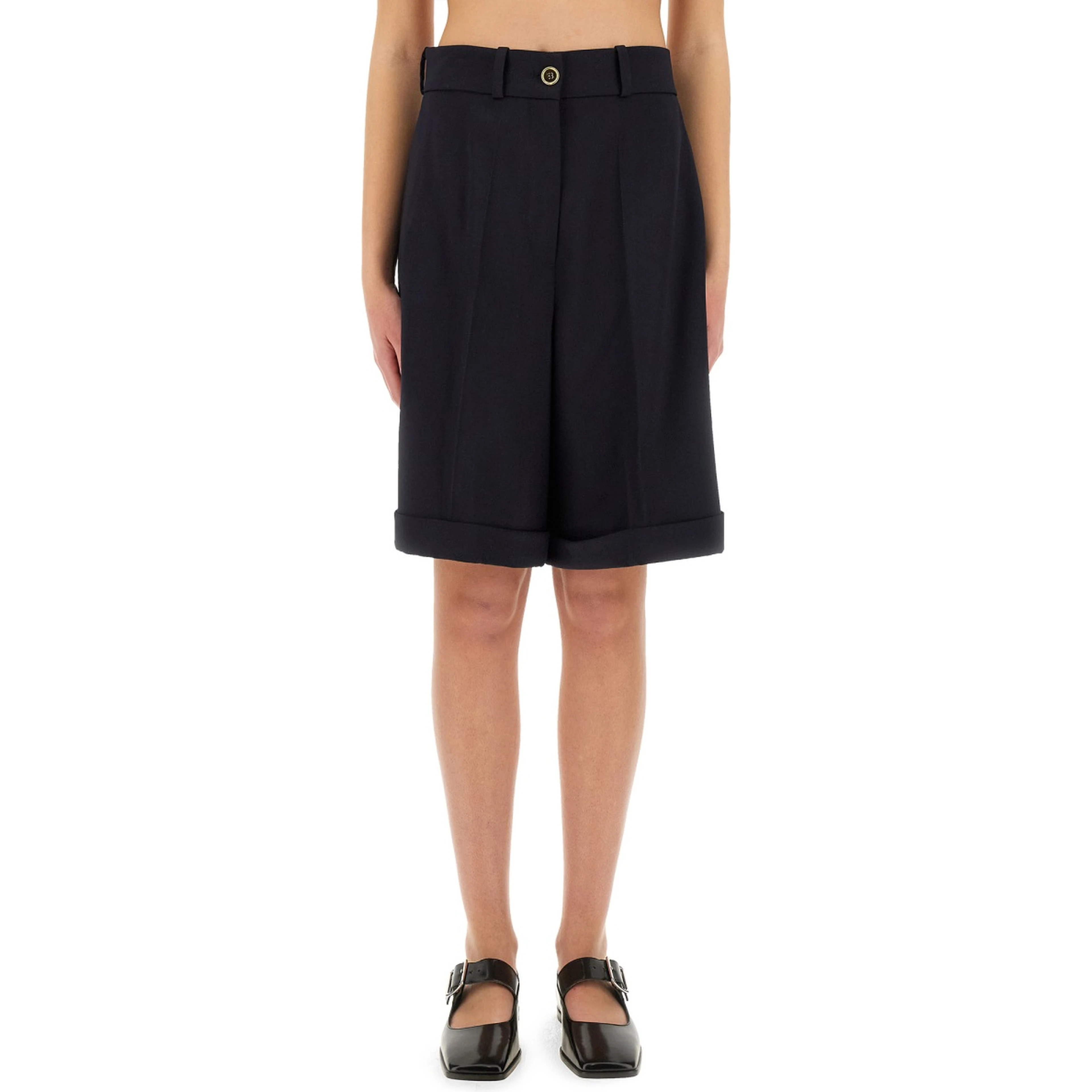 WOOL BERMUDA SHORTS
