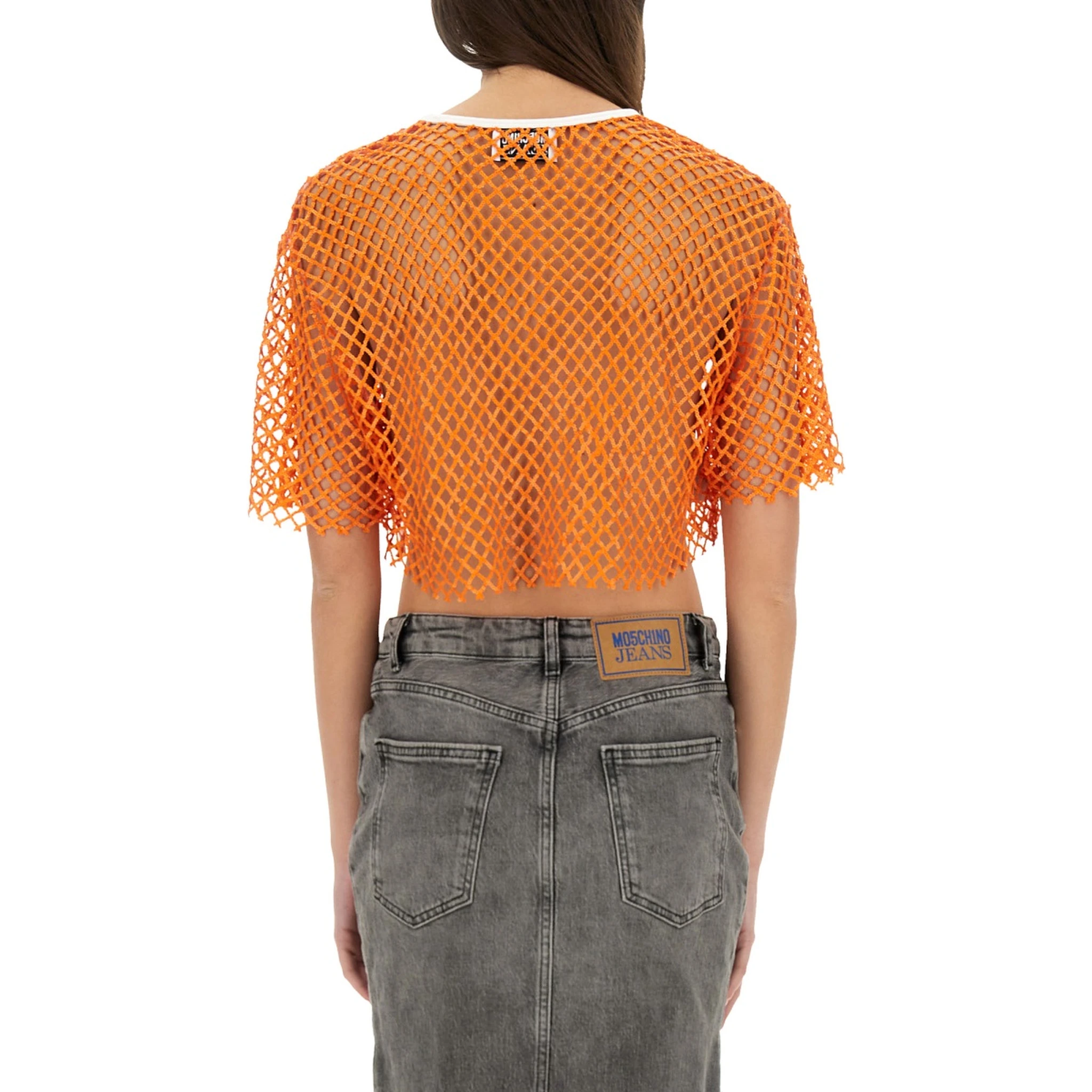 CROPPED MESH TOP