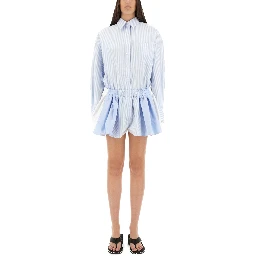 SHORT STRIPED OVERALLS