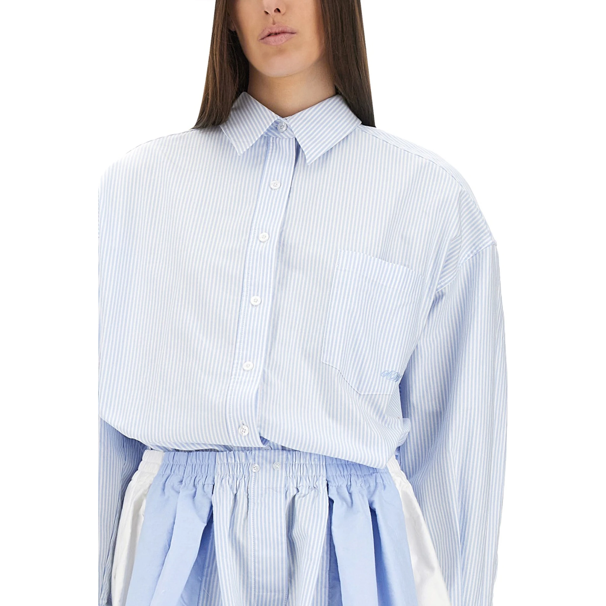 SHORT STRIPED OVERALLS