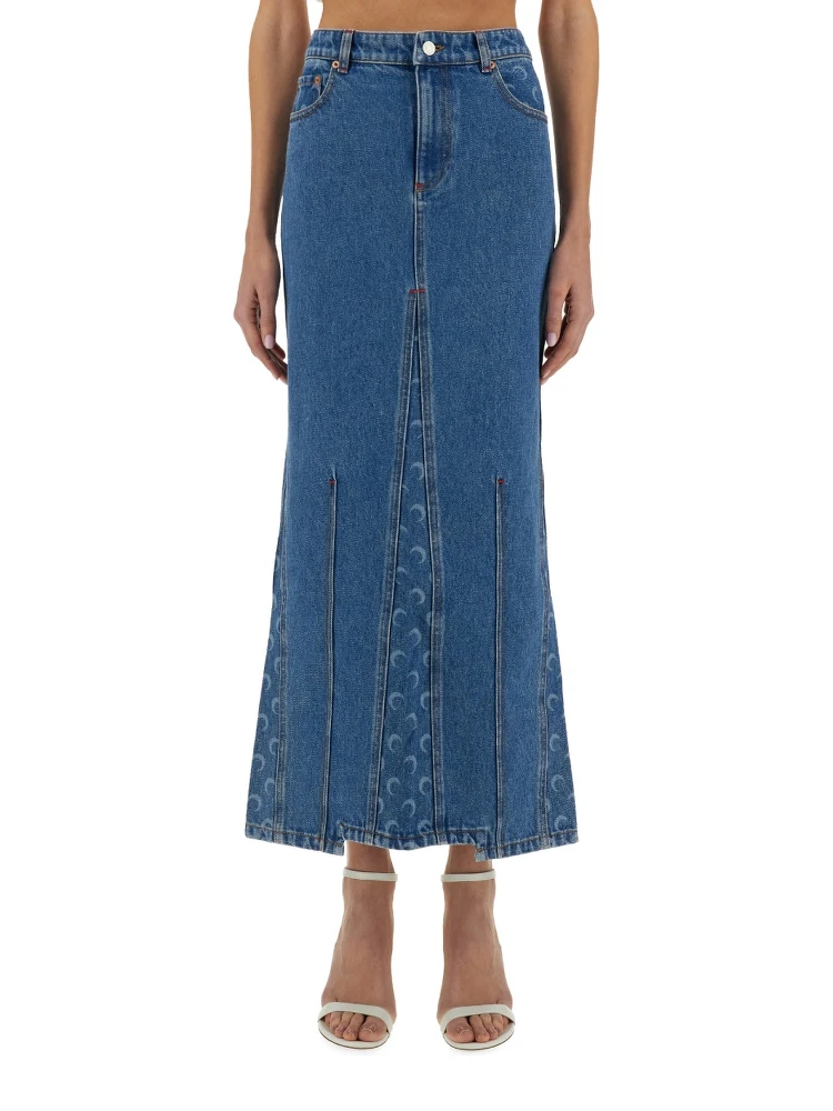 "MOON LASER" LONG SKIRT