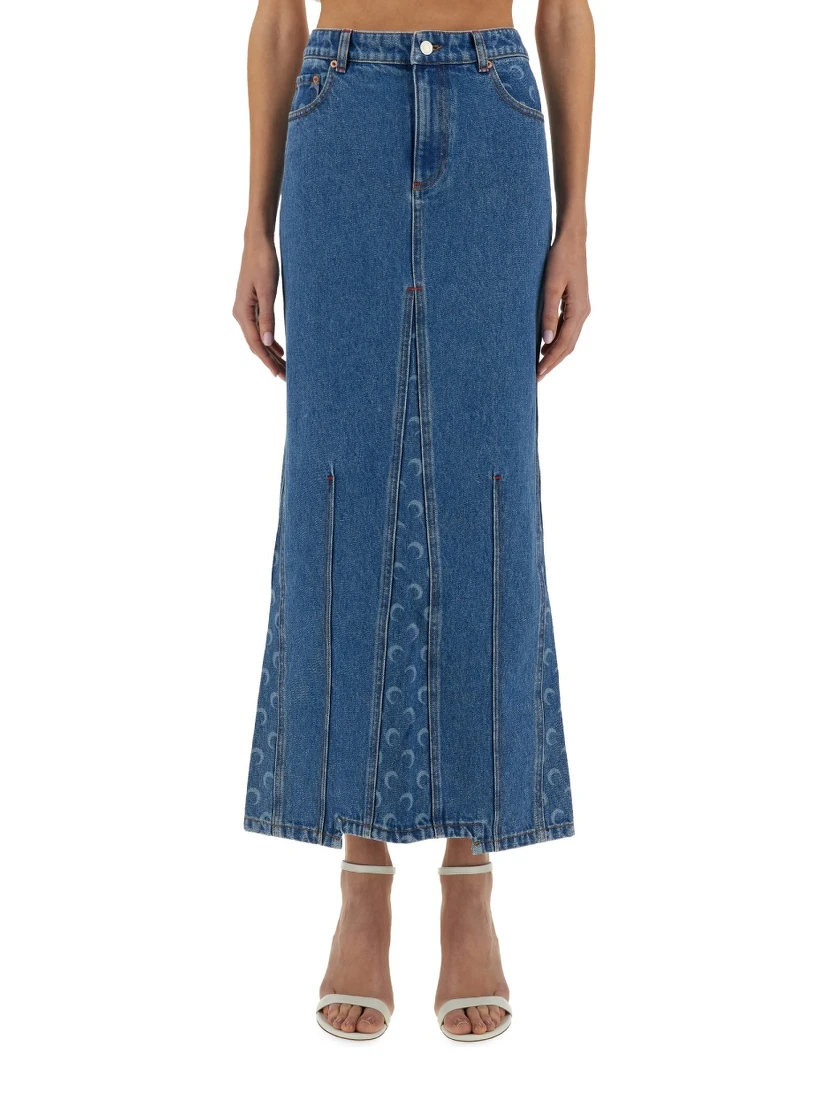 "MOON LASER" LONG SKIRT