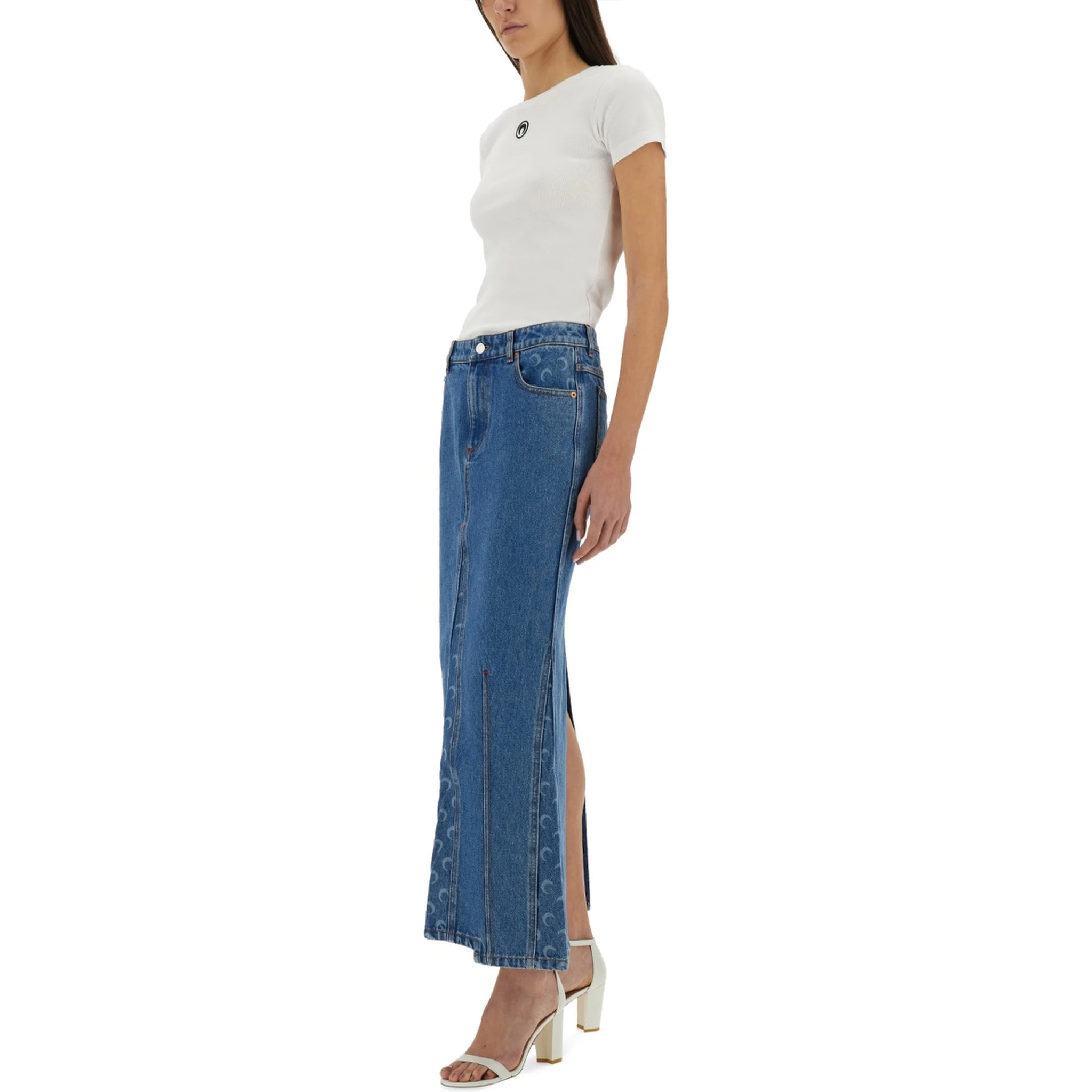"MOON LASER" LONG SKIRT