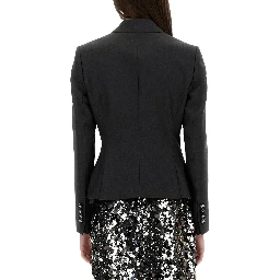 DOLCE DOUBLE-BREASTED JACKET WITH DG LOGO BUTTONS