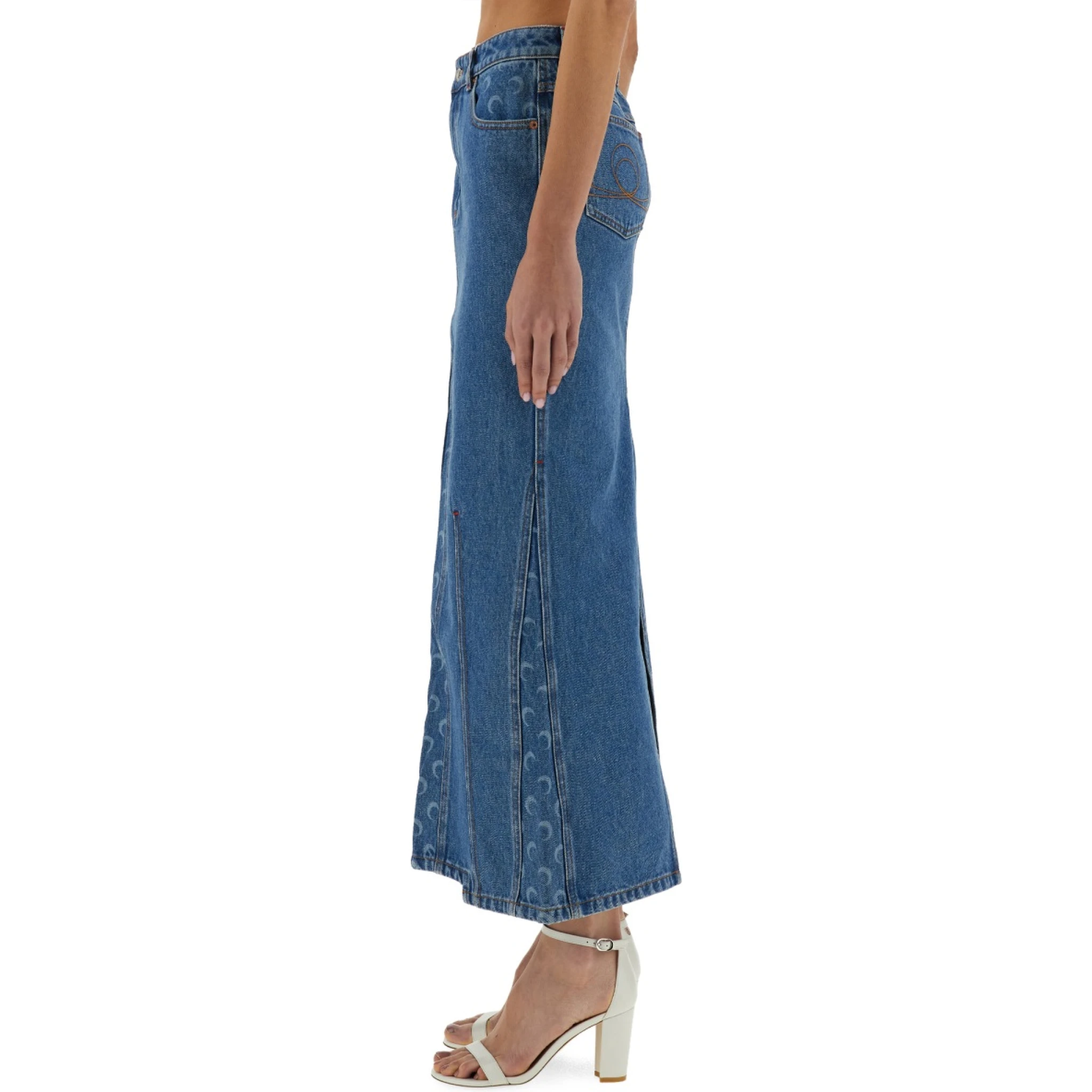 "MOON LASER" LONG SKIRT