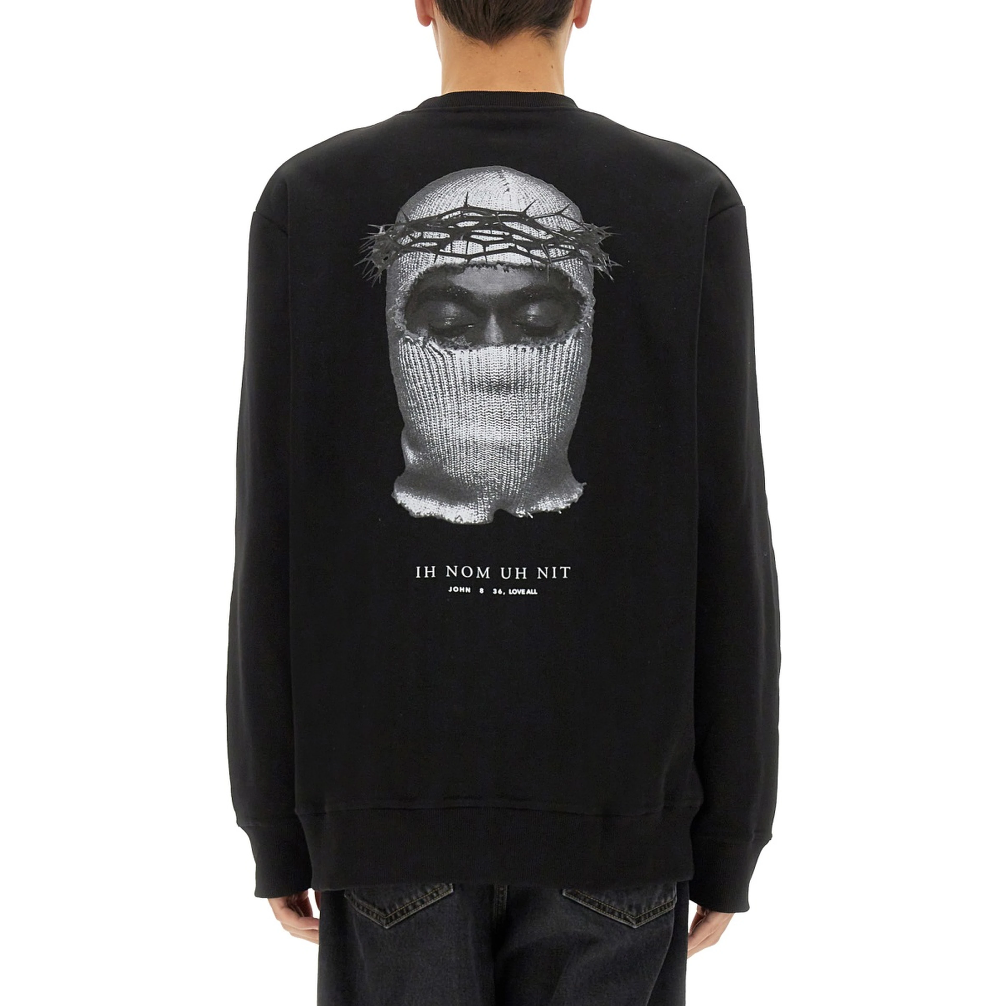 CROWN MASK PRINT SWEATSHIRT