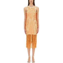 MESH AND SEQUIN DRESS