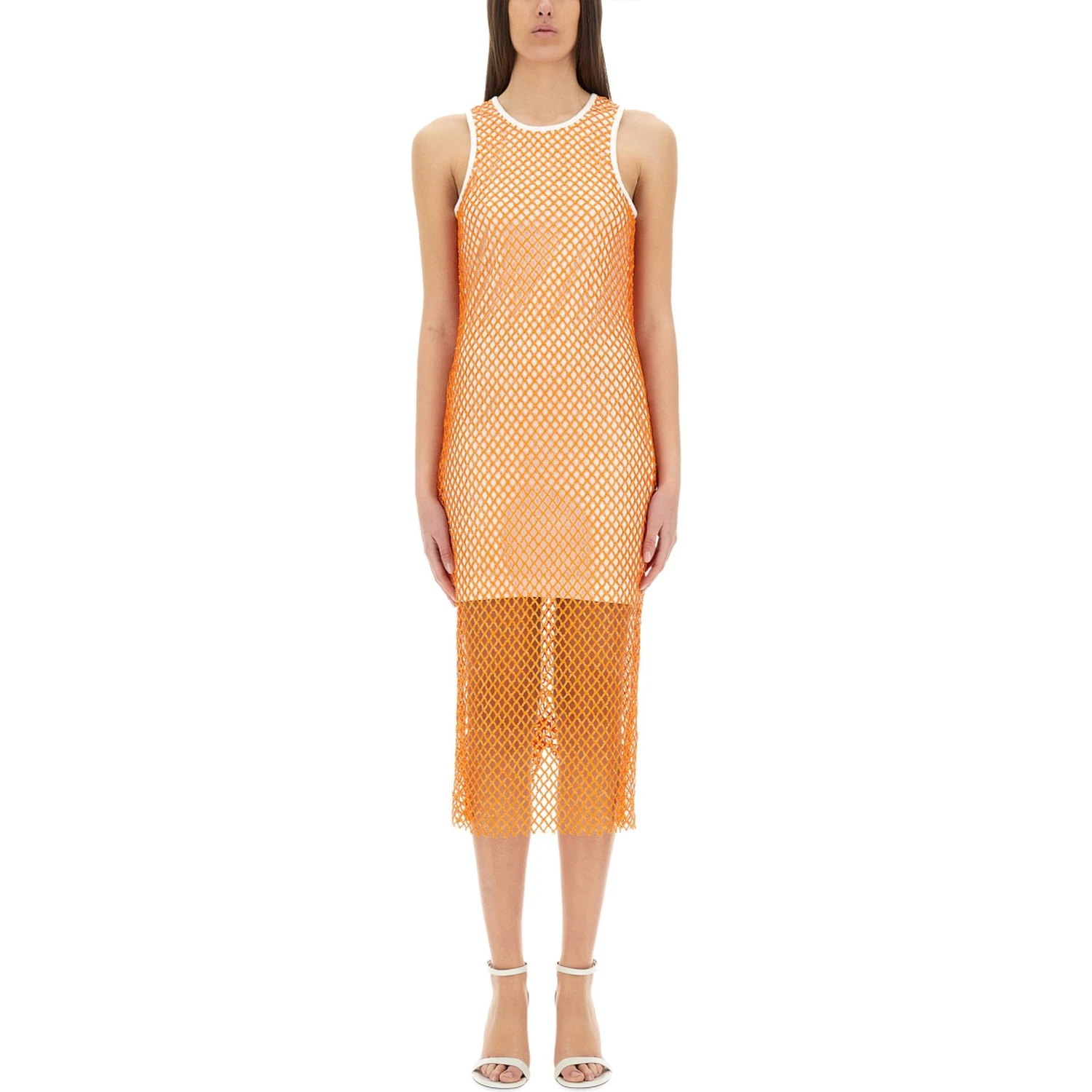 MESH AND SEQUIN DRESS
