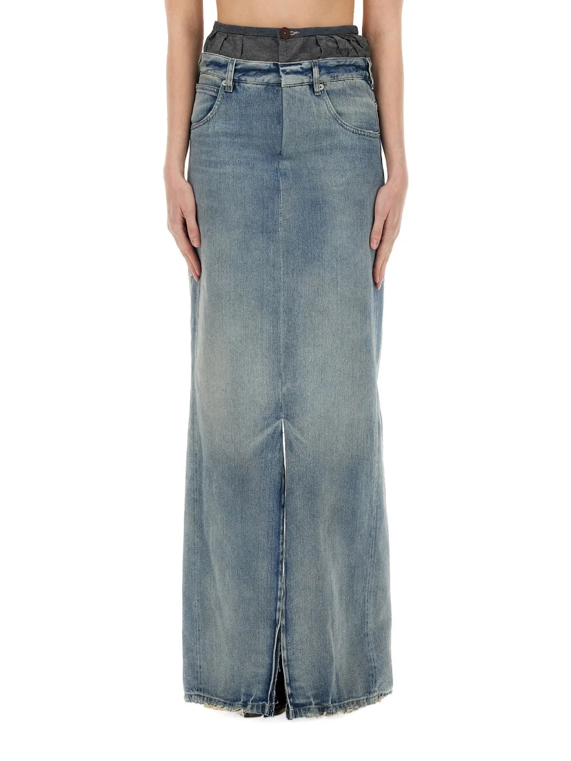 DENIM SKIRT "ANONYMITY OF THE LINING"