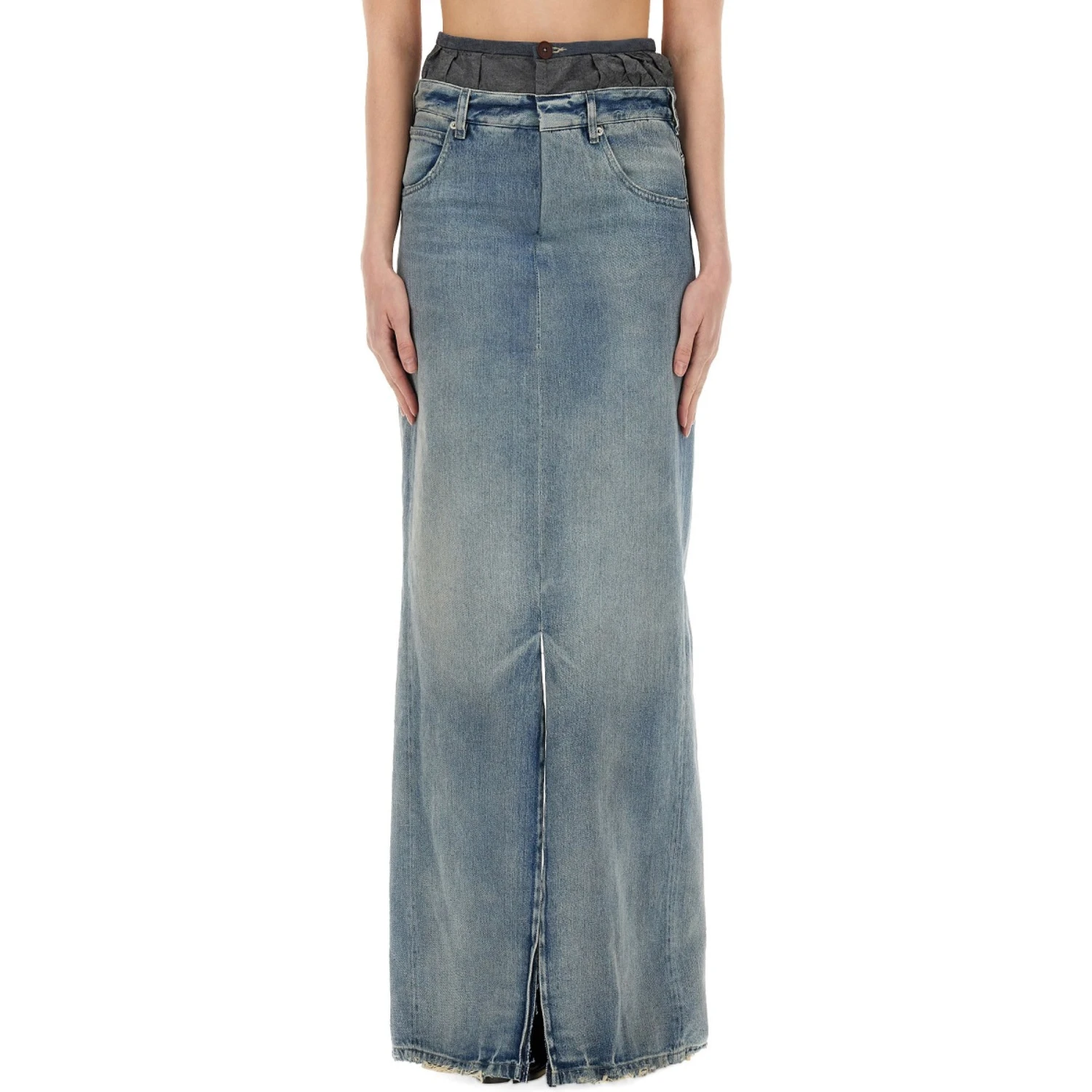 DENIM SKIRT "ANONYMITY OF THE LINING"