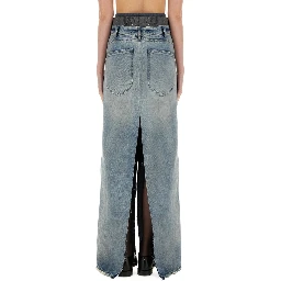 DENIM SKIRT "ANONYMITY OF THE LINING"