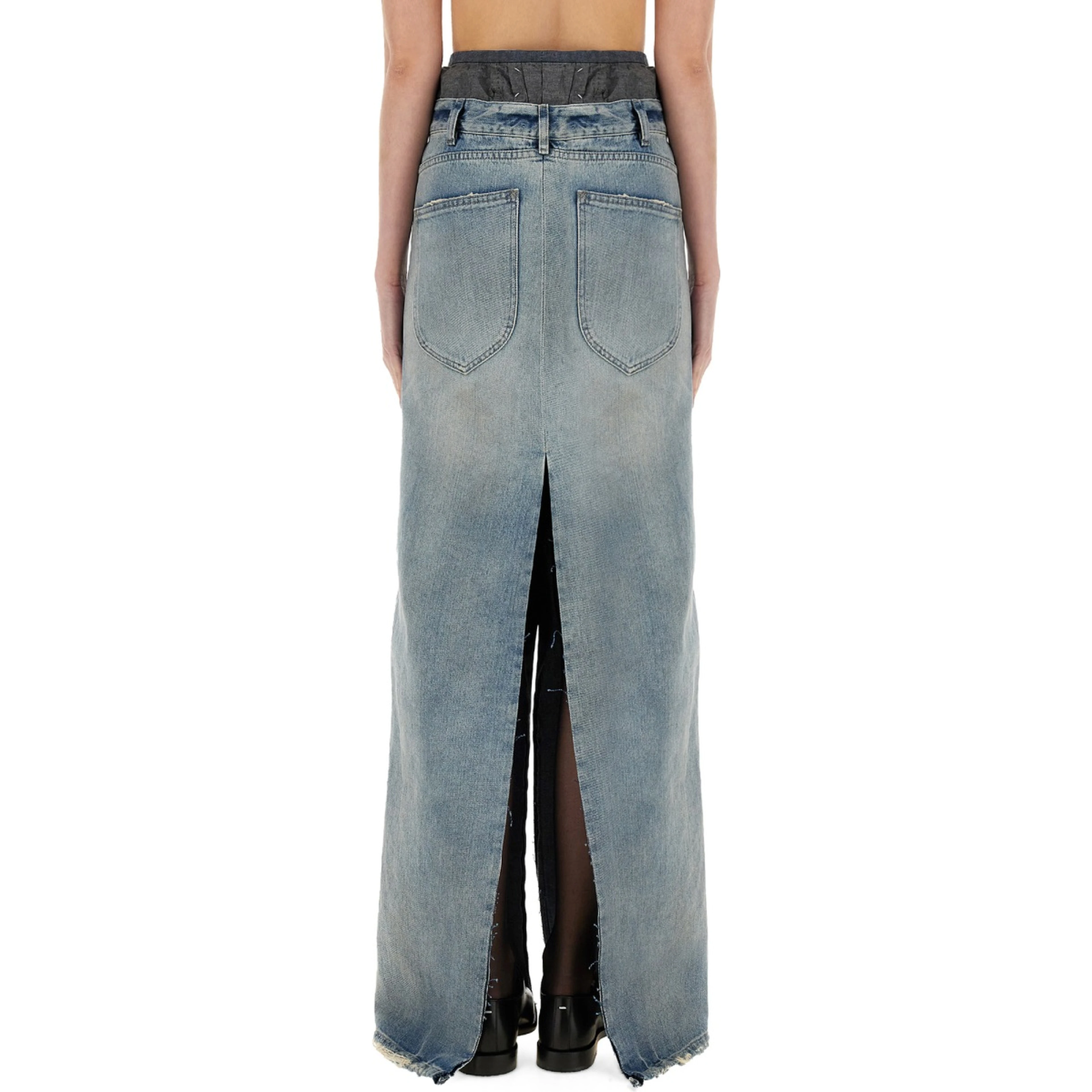DENIM SKIRT "ANONYMITY OF THE LINING"