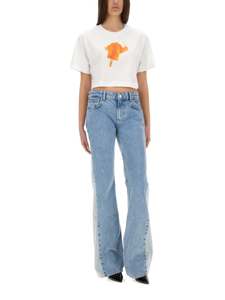 ICE-CREAM PRINT CROPPED T-SHIRT alternative
