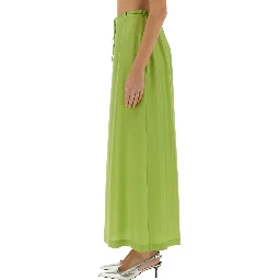 LONG SILK SKIRT