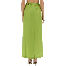 LONG SILK SKIRT