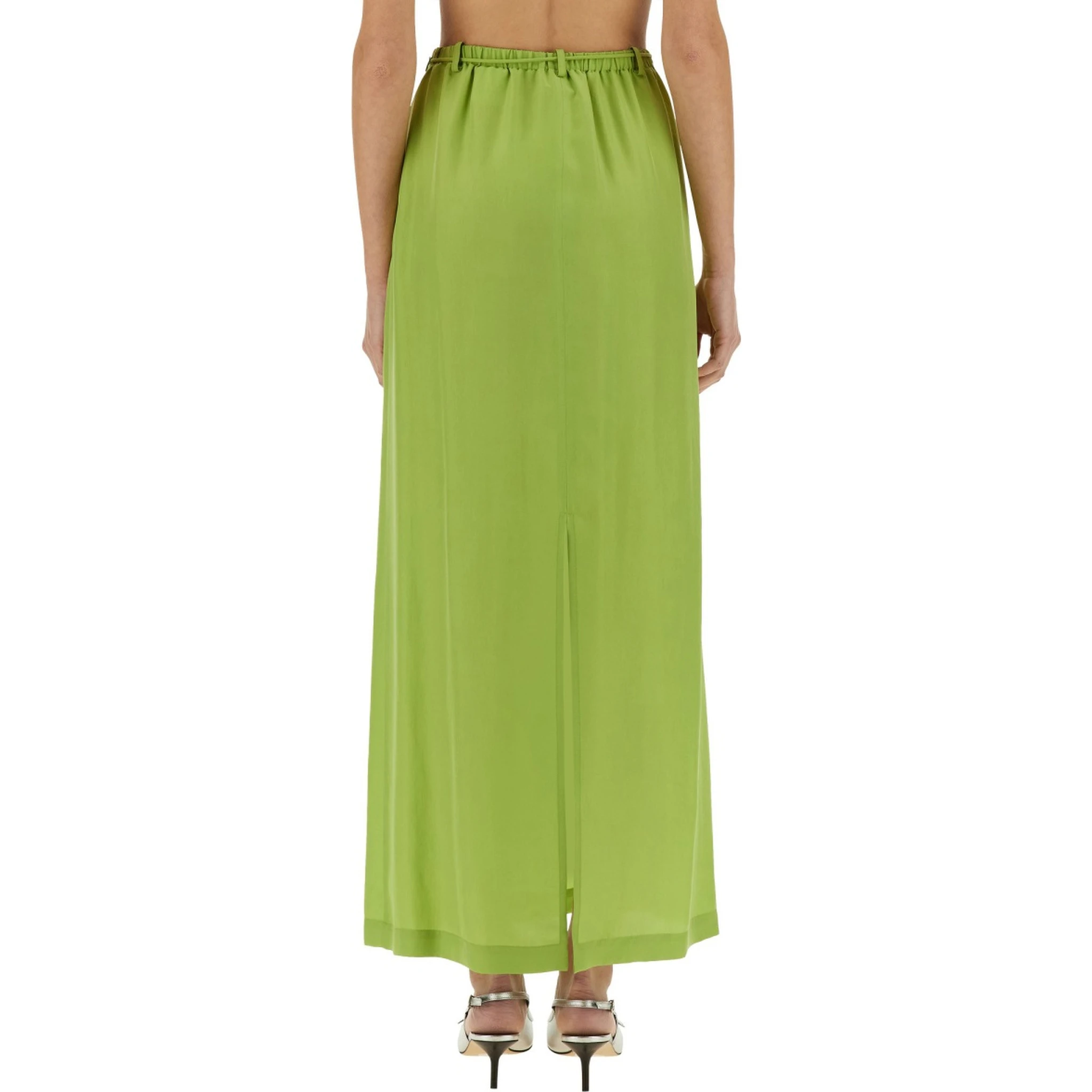 LONG SILK SKIRT