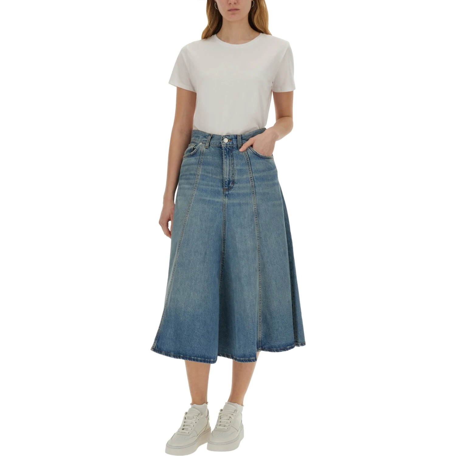 "SERENITY" MIDI SKIRT
