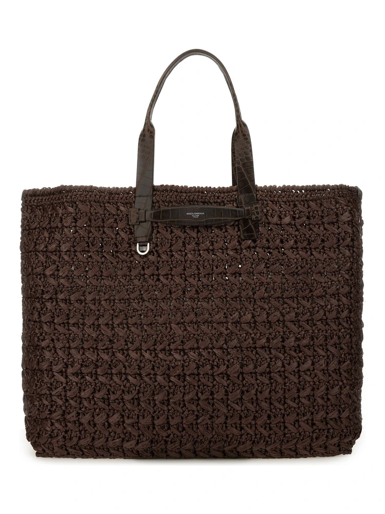 WOVEN MESH SHOPPING BAG