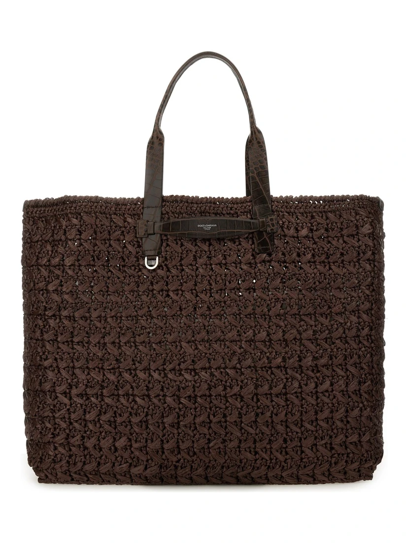 WOVEN MESH SHOPPING BAG