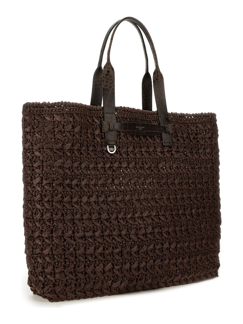 WOVEN MESH SHOPPING BAG