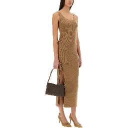STRETCH WOOL BLEND CAMISOLE DRESS