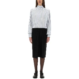 INVERTED STRIPED DRESS-SHIRT