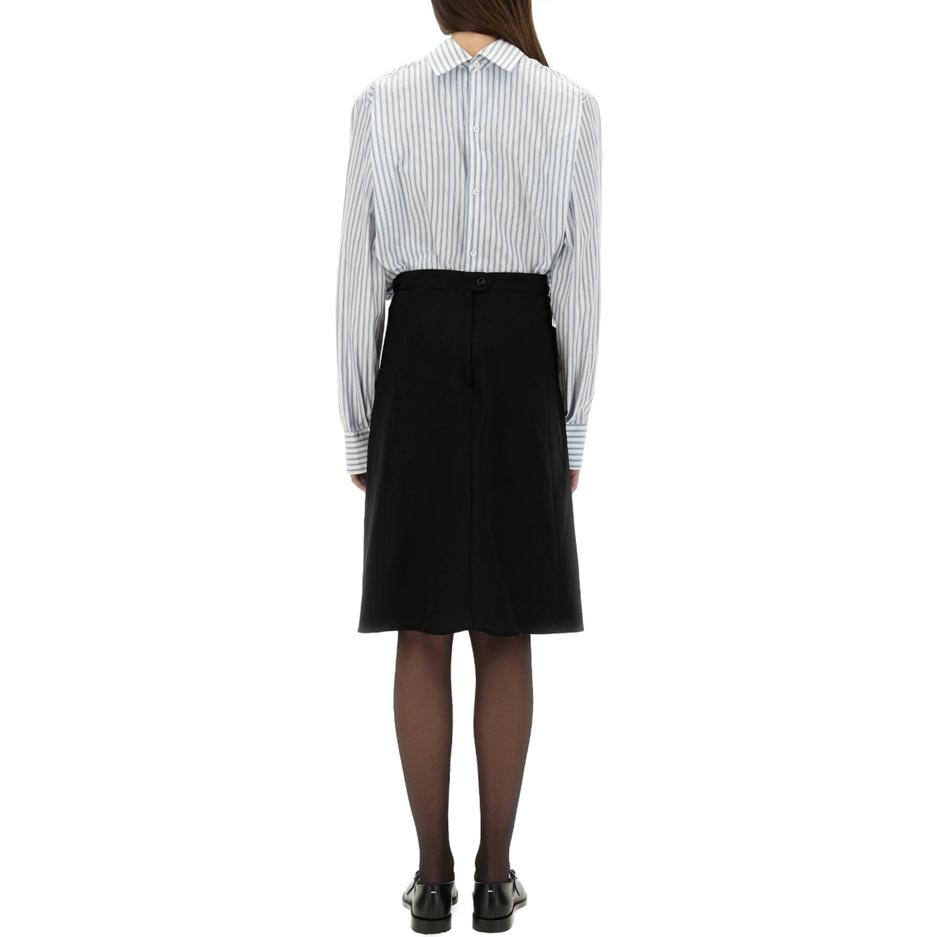 INVERTED STRIPED DRESS-SHIRT