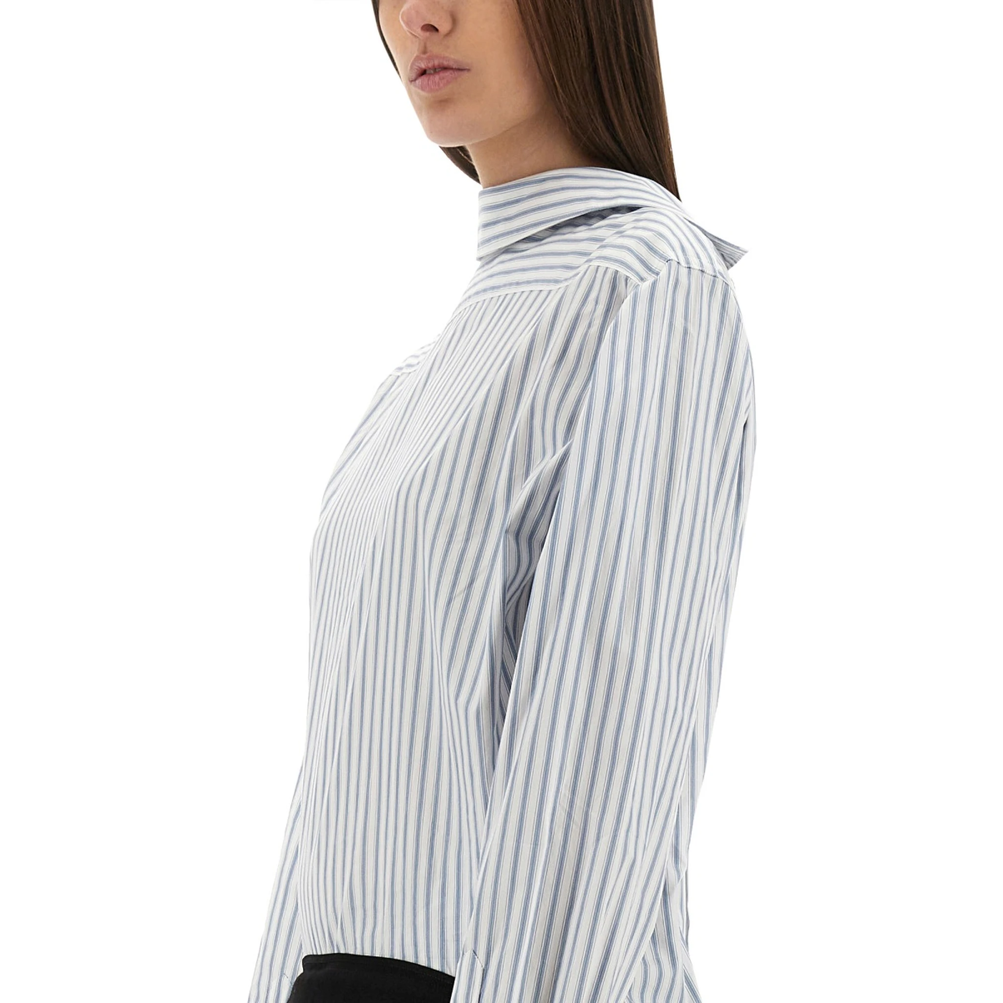 INVERTED STRIPED DRESS-SHIRT