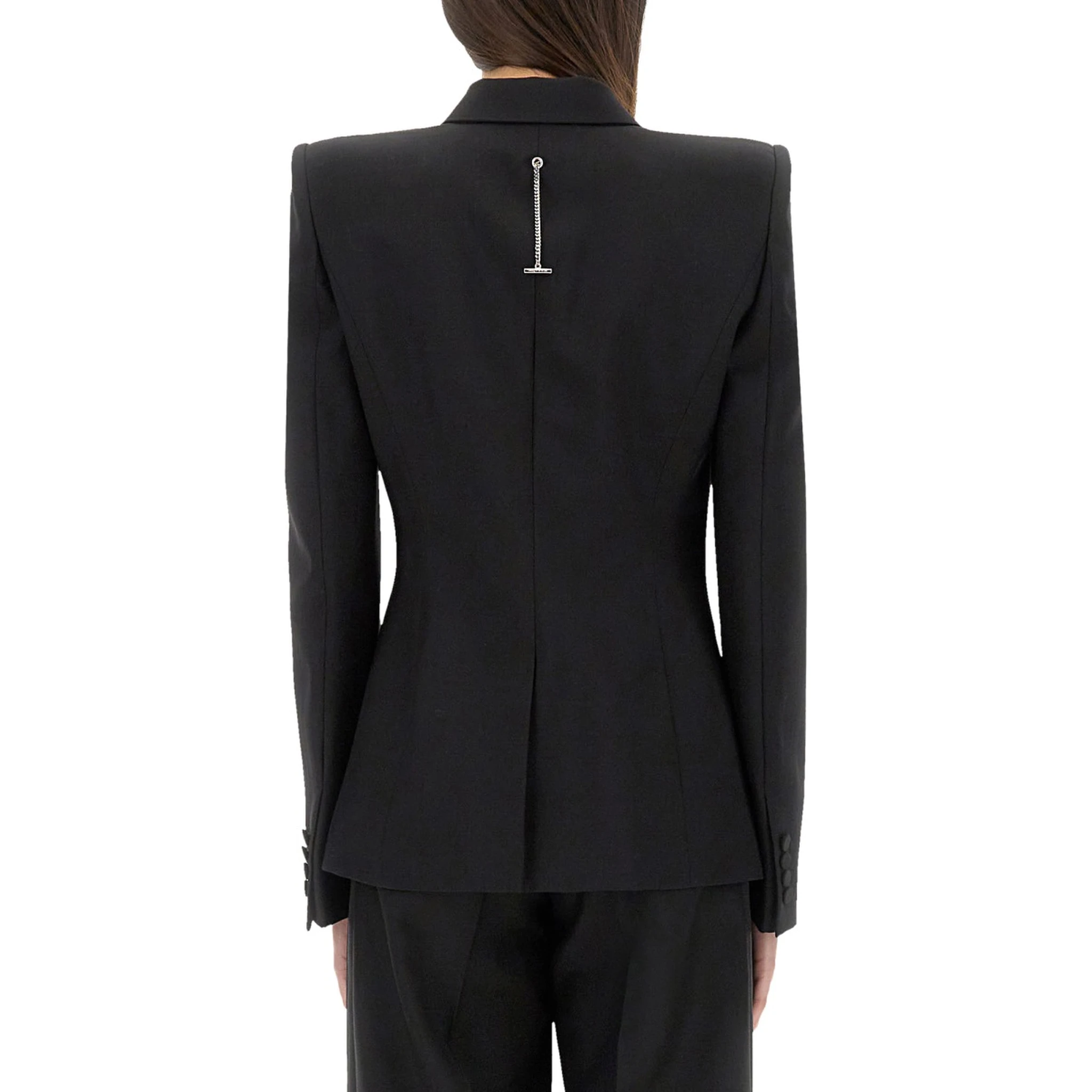 DOUBLE-BREASTED JACKET WITH VOLUMINOUS SHOULDERS