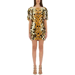 "SPARKLE DISCS" MINI DRESS