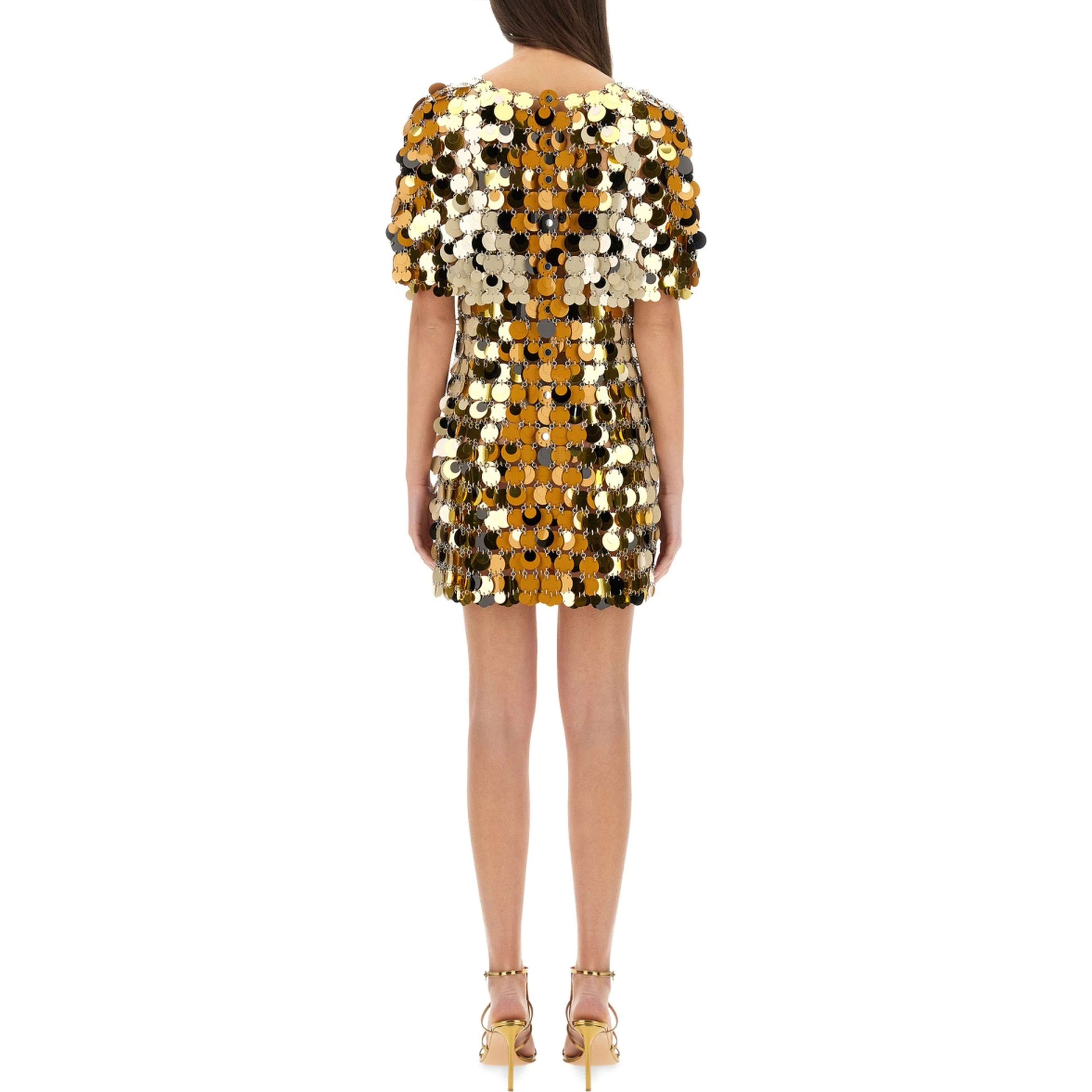 "SPARKLE DISCS" MINI DRESS
