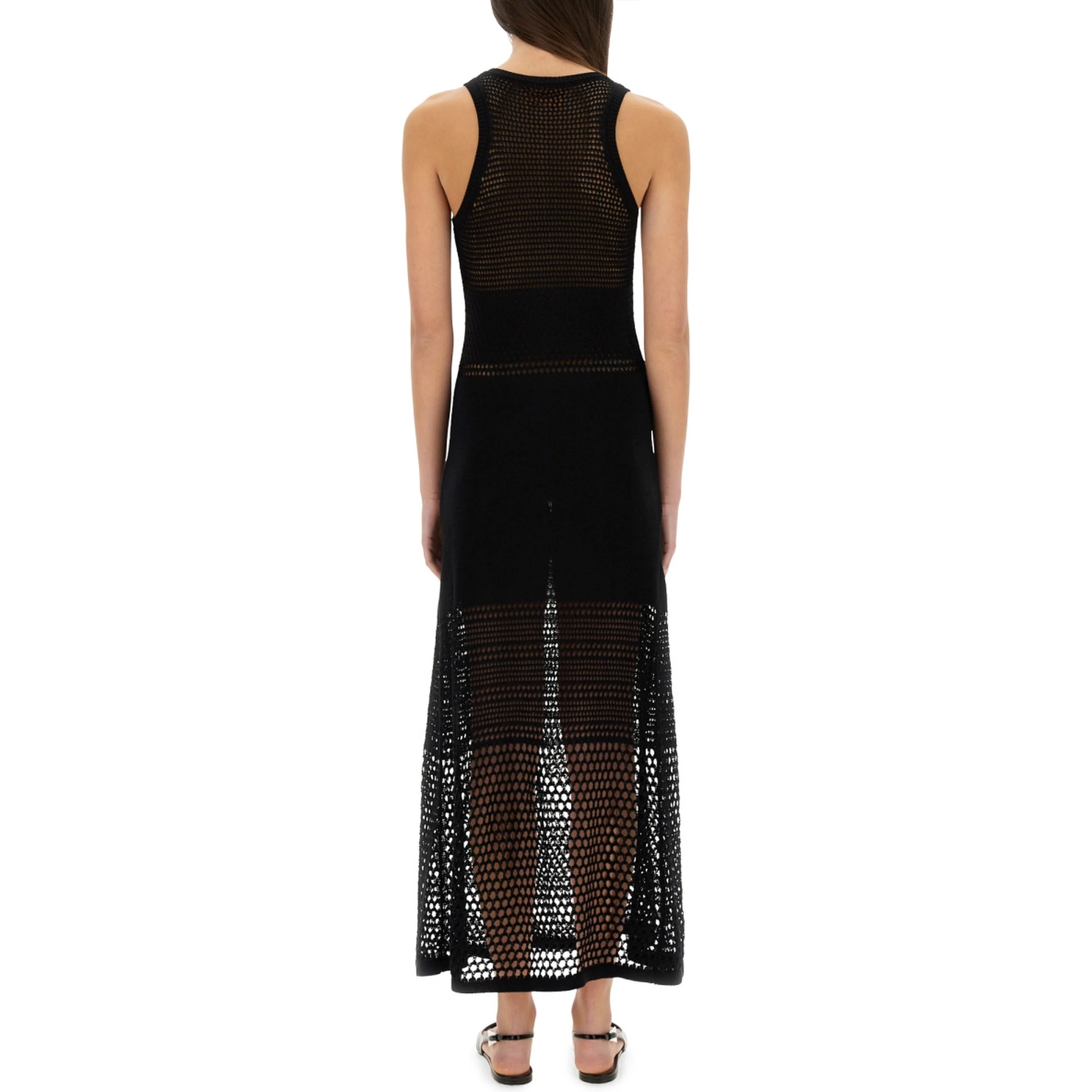 MESH DRESS WITH LOGO