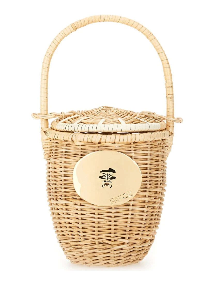 WICKER BUCKET BAG