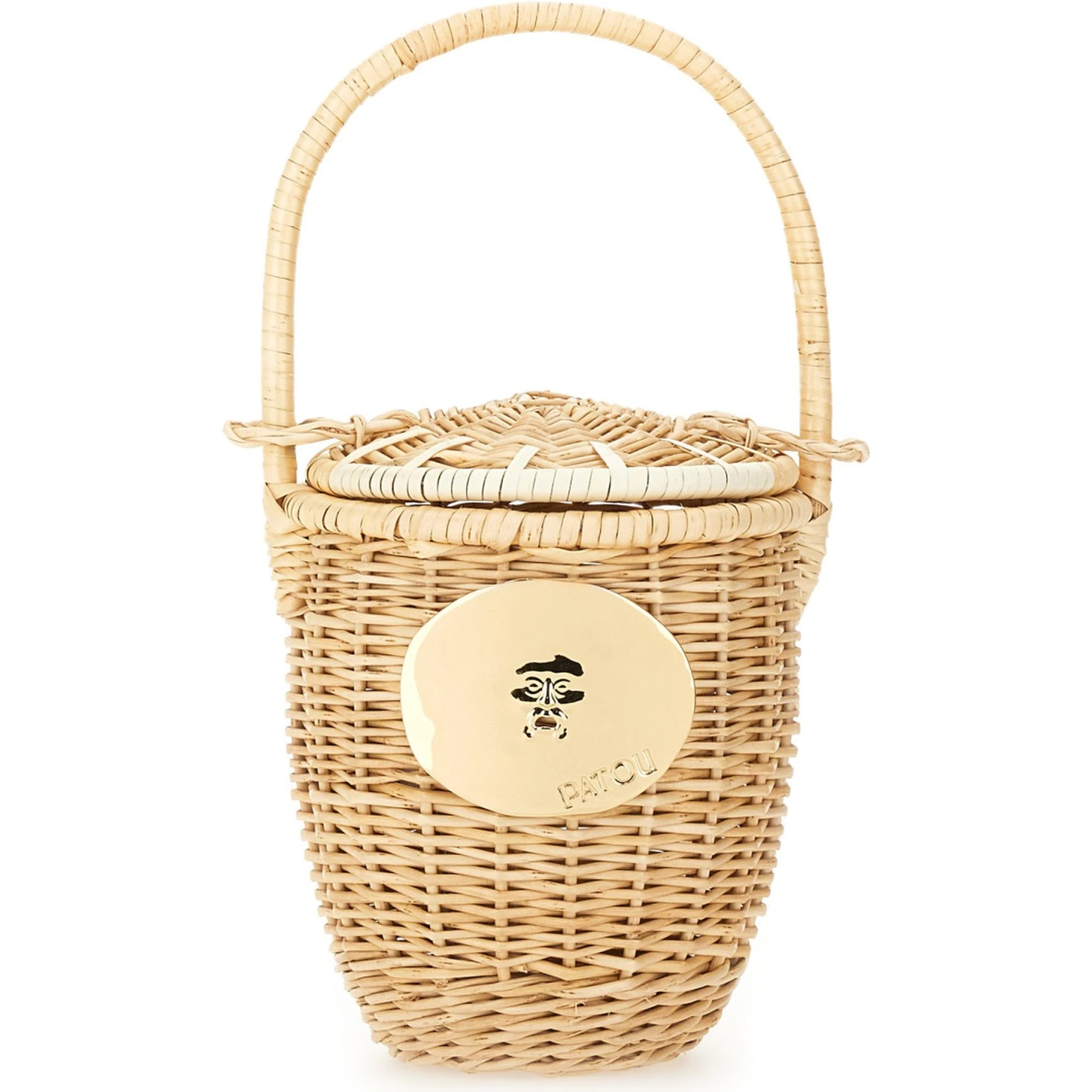 WICKER BUCKET BAG