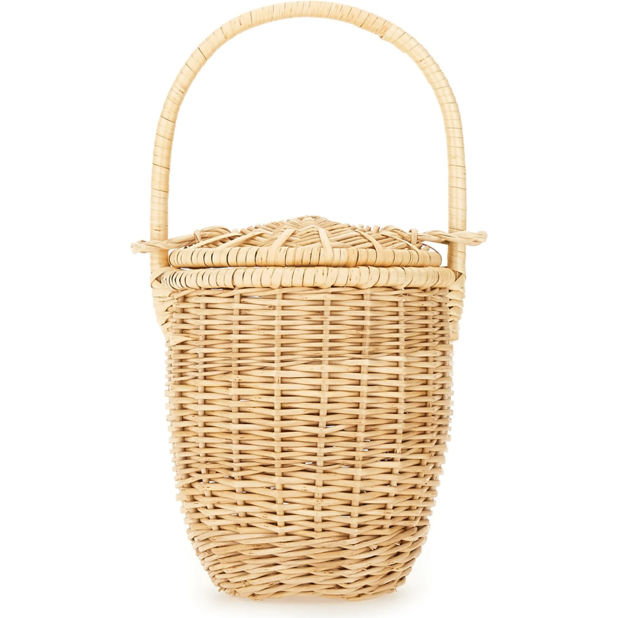 WICKER BUCKET BAG