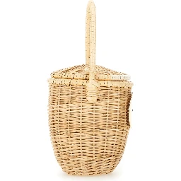 WICKER BUCKET BAG