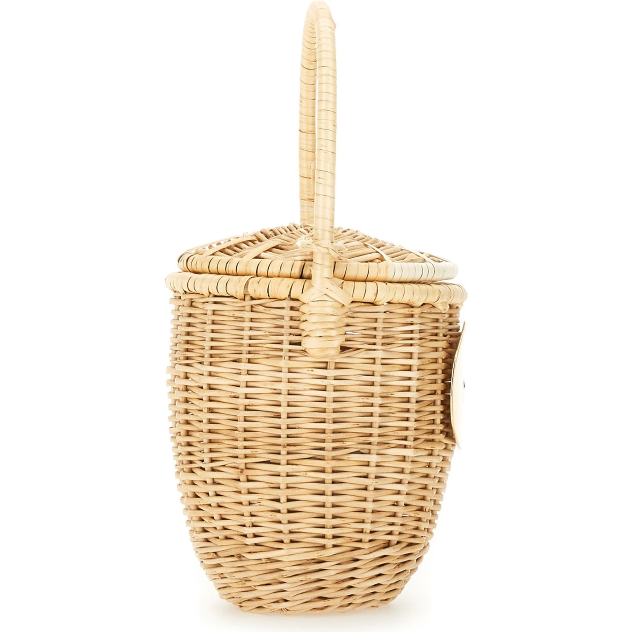 WICKER BUCKET BAG