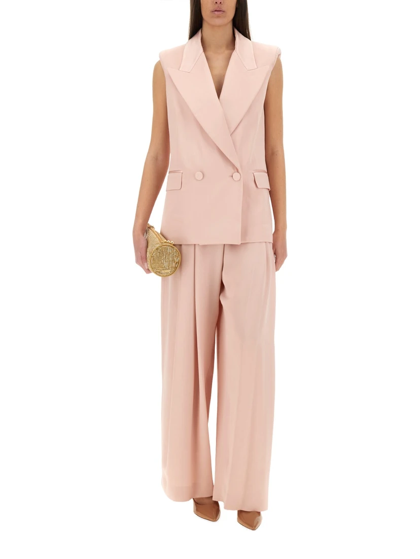 جاكيت بدون أكمام بصفين من الأزرار