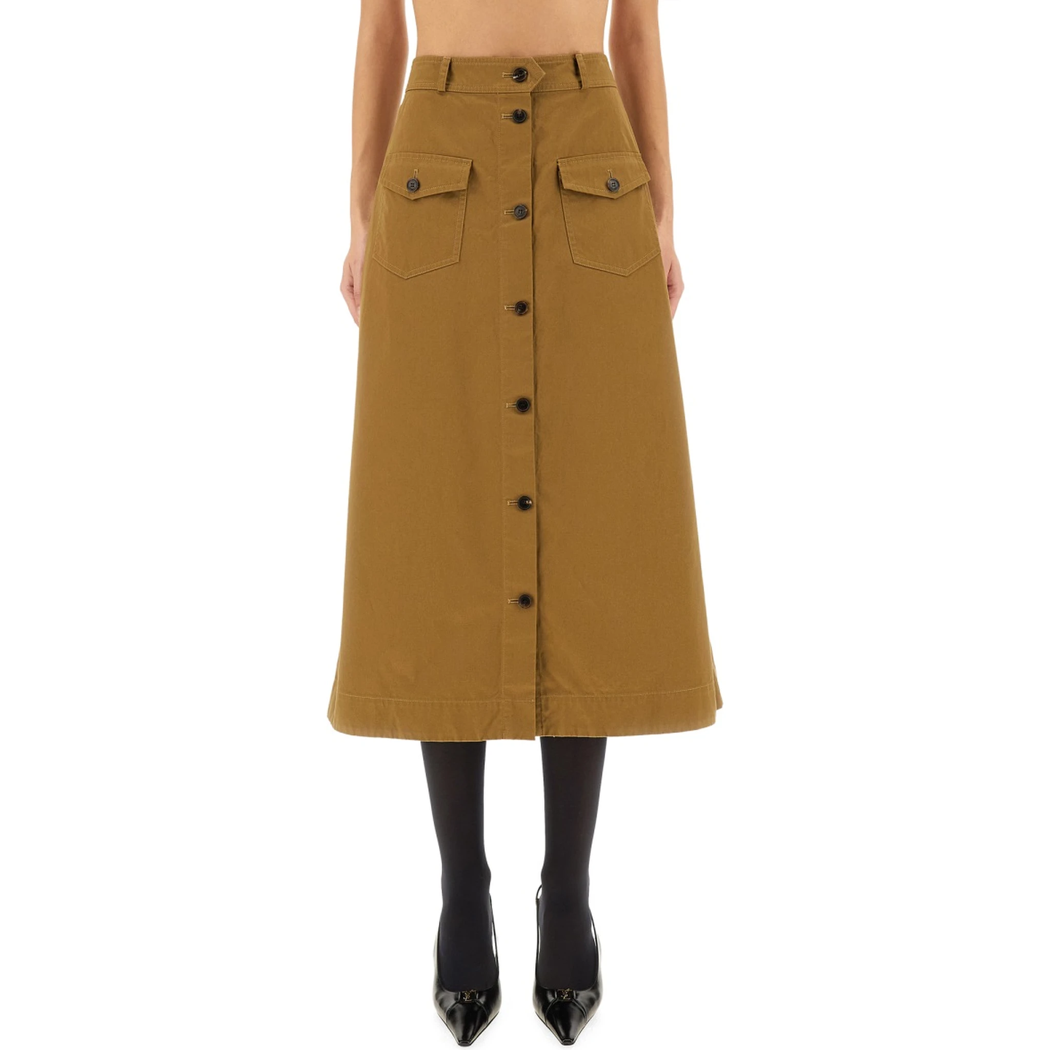 MIDI SKIRT WITH BUTTONS