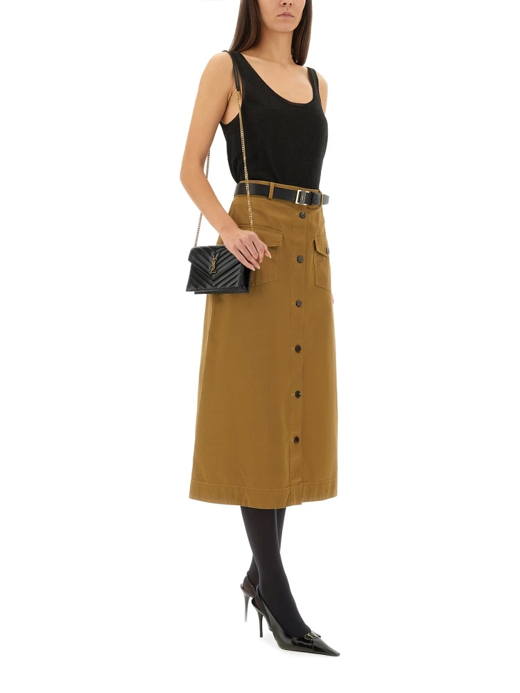 MIDI SKIRT WITH BUTTONS alternative