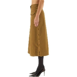 MIDI SKIRT WITH BUTTONS