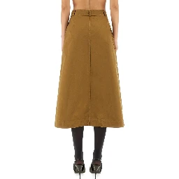MIDI SKIRT WITH BUTTONS