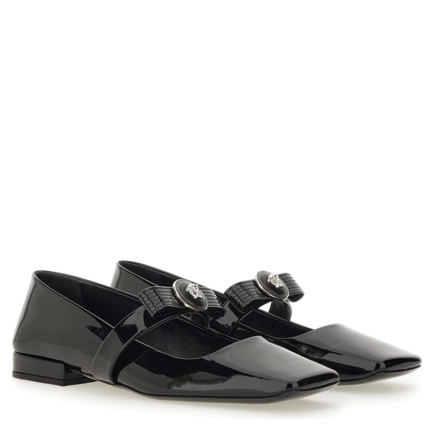 PATENT LEATHER BALLERINA "GIANNI RIBBON"