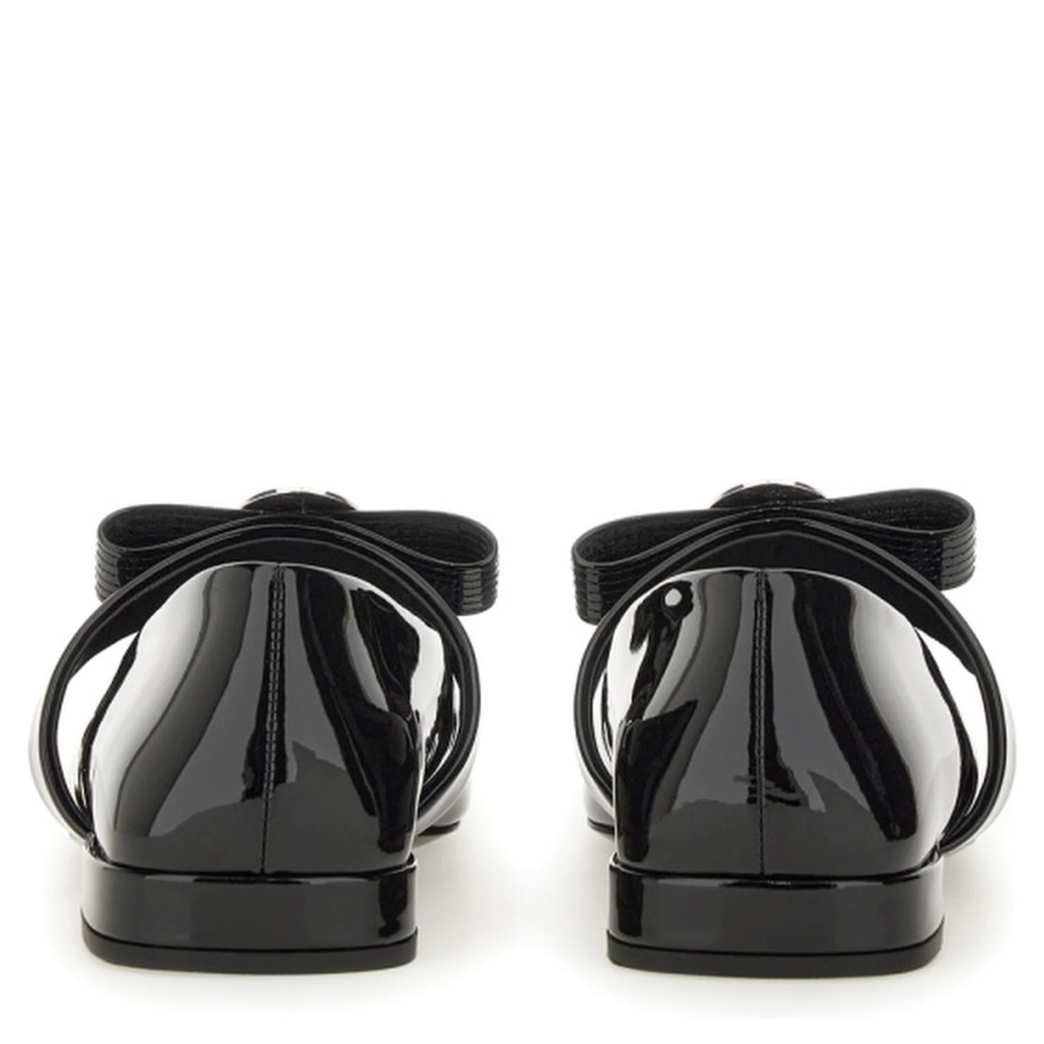 PATENT LEATHER BALLERINA "GIANNI RIBBON"